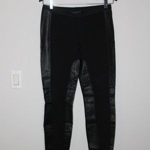 BCBG Maxazria Faux Leather Accent Pants - L *NWOT
